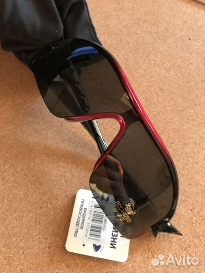 3 шт. очки спортивные, пластик, новые