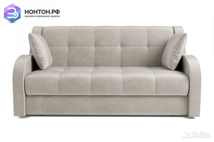 Диван аккордеон Барон вельвет бежевый