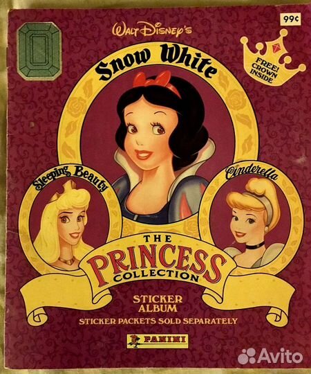 Журнал для наклеек Princess Collection Panini