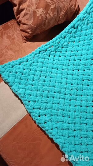 Плед детский вязаный ручная работа