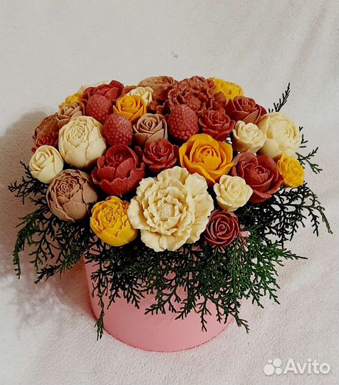 Шоколадные цветы. Букеты из шоколада Callebaut