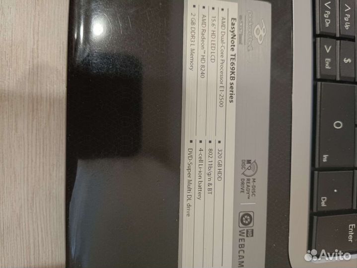 Ноутбук Packard Bell