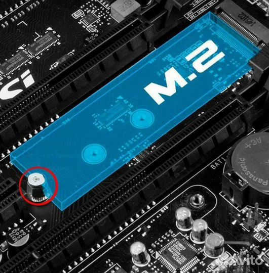 Крепление для SSD шпилька(стойка) + винт M.2 на ма