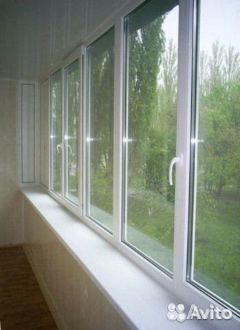 Остекление лоджии 1360х2450