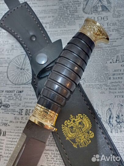 Нож Пластунский малый / дамасская сталь