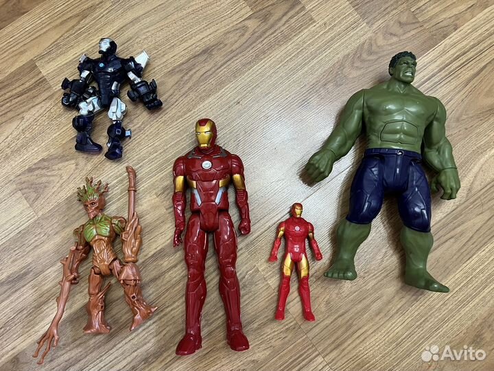 Оригинальные фигурки Халк, железный человек, Грут