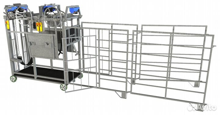 Станок для обработки копыт и фиксации крс