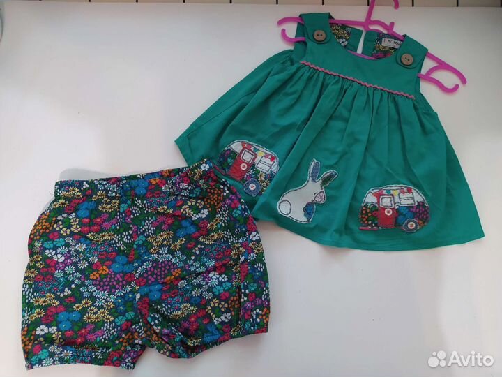 Летний костюм для девочки на 1 год