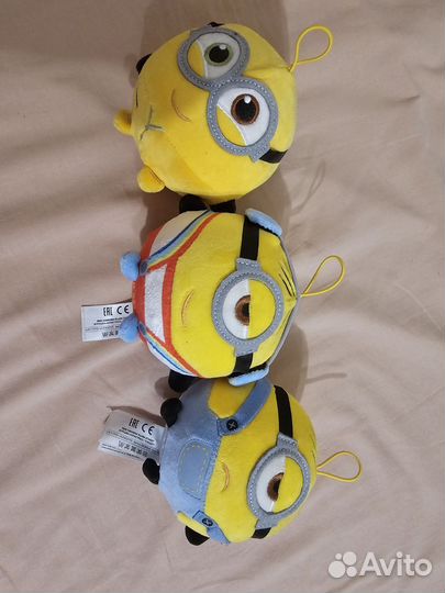 Миньон мягкая игрушка + в подарок брелок-котик