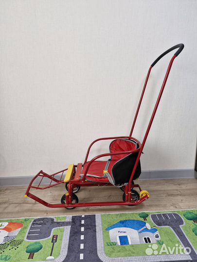 Детские Санки на колесах Ника