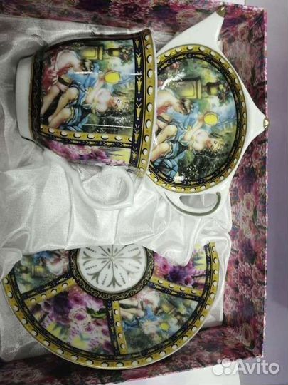 Чайная пара с подставкой под чайные пакетики