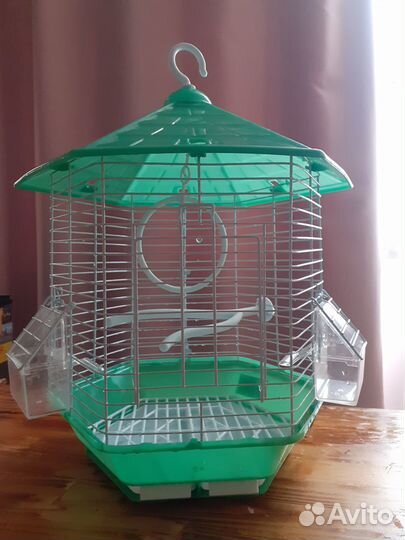 Клетка для попугая, зерно