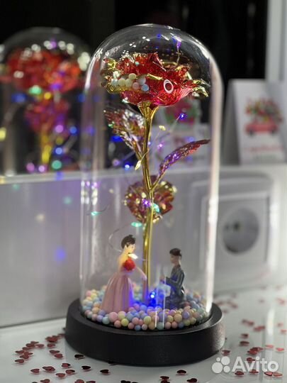 Роза в колбе подарок