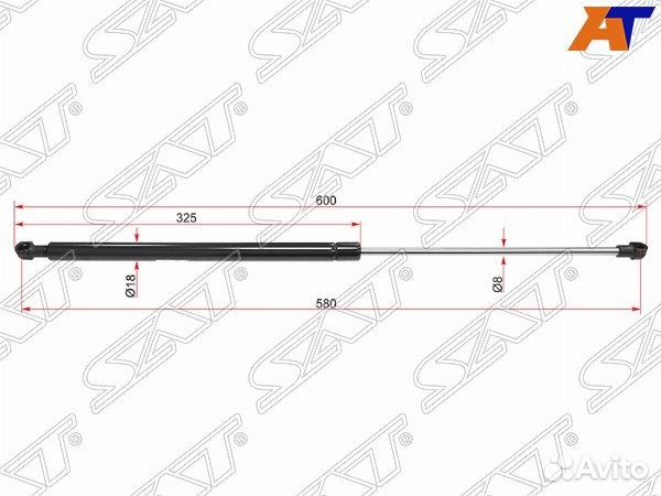 Амортизатор капота renault logan