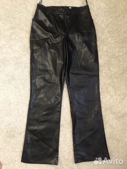 Брюки кожаные женские клеш подайдет на 46 48