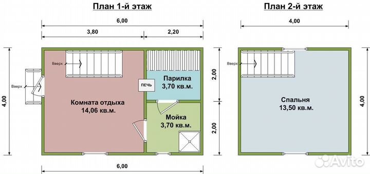Баня из бруса с мансардой