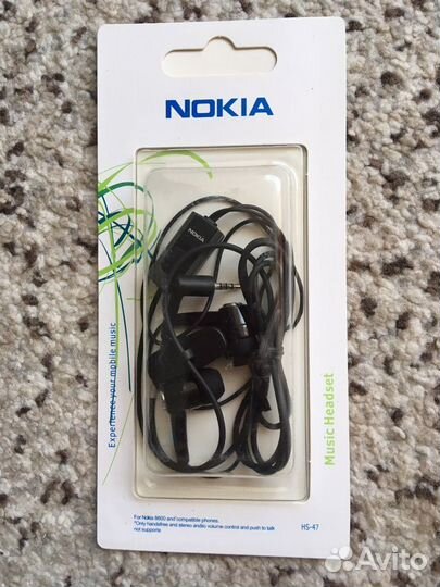 Nokia наушники (гарнитура)