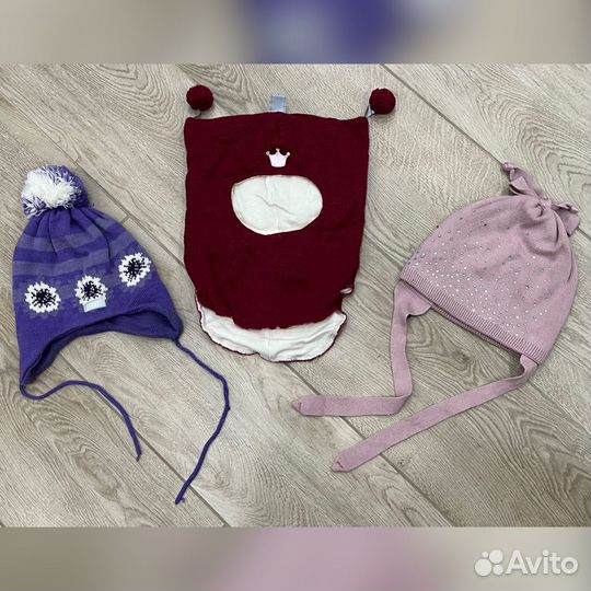 Шапки для девочки, 5-6 лет