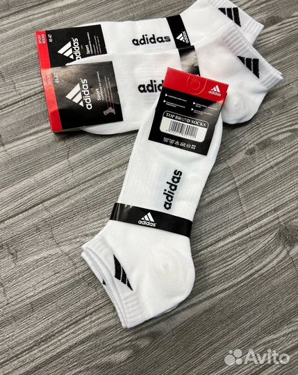 Носки Adidas 10 пар белые