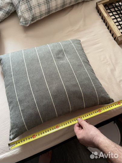 Чехлы на подушки Икеа серые