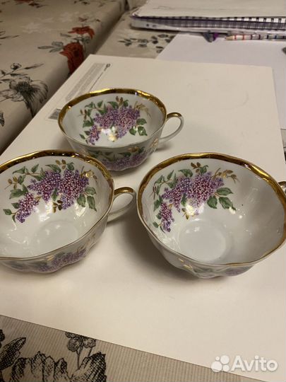Столовый сервиз сирень дулево
