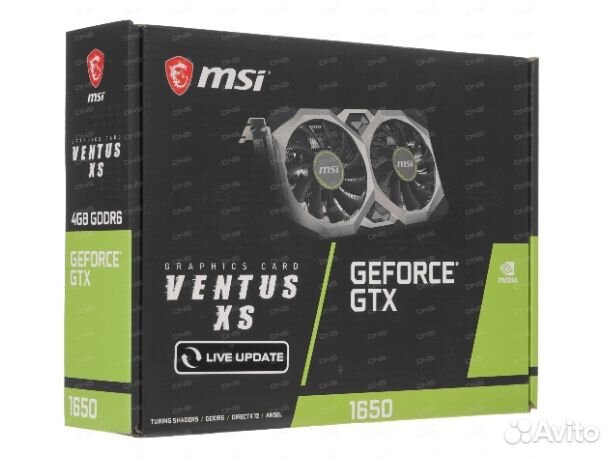Видеокарта MSI GeForce GTX 1650 D6 ventus XS V1