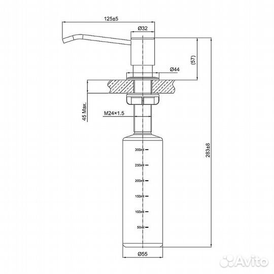 Дозатор для моющего средства Lemark Expert LM8201