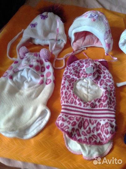 Шапки детские качественные новые и б.у