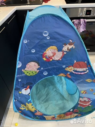 Палатка игровая с тоннелем и шариками