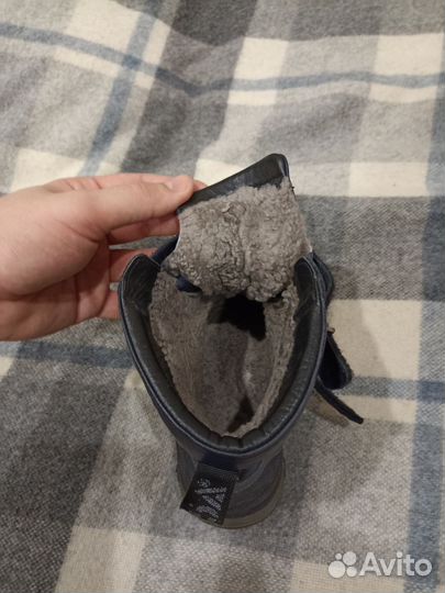 Сапоги зимние детские на липучке