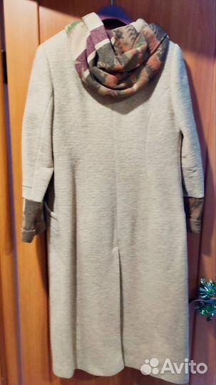 Пальто женское демисезонное 46 48 длинное