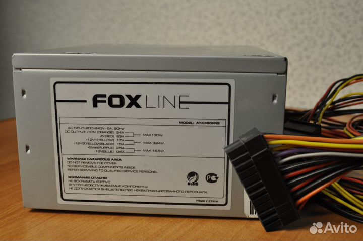 Блок питания для пк 450W FoxLine