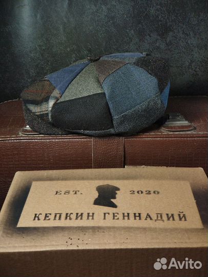 Кепка восьмиклинка пэчворк