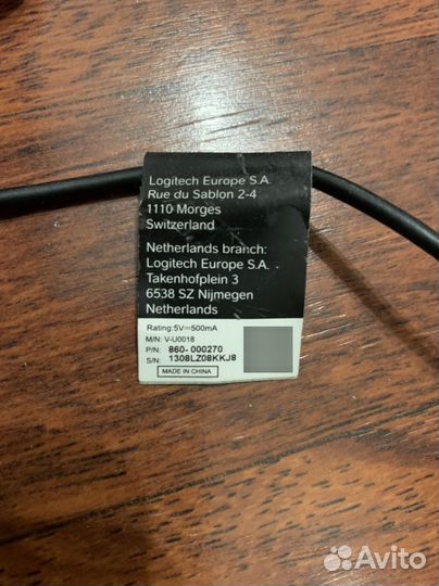 Веб-камера Logitech v-u0018