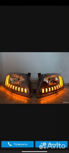 Передние Фары на Лада Приора AMG