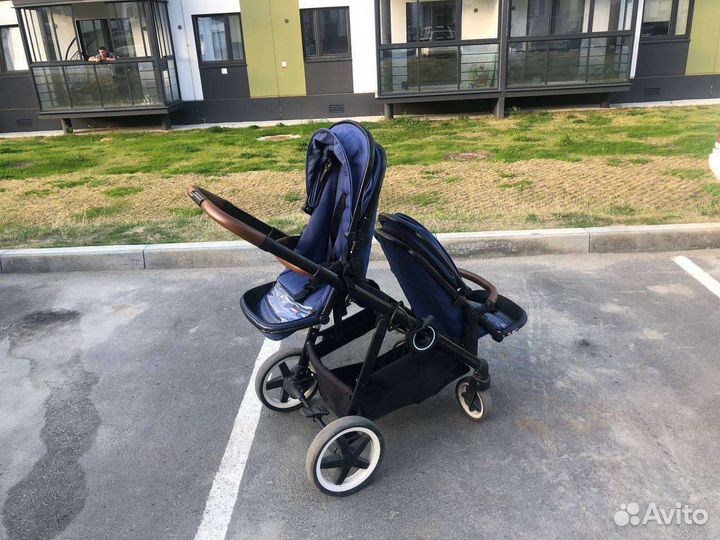 Прогулочная коляска для двойни бу