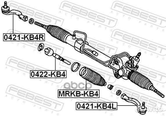 Наконечник рулевой тяги лев mitsubishi paje