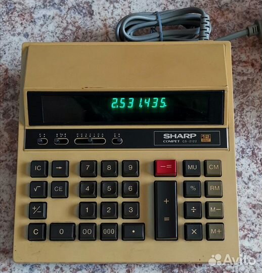 Калькулятор Sharp Compet CS-2122