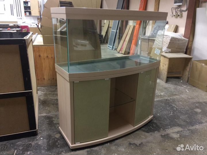 Аквариум 300 литров панорамный светлый абс