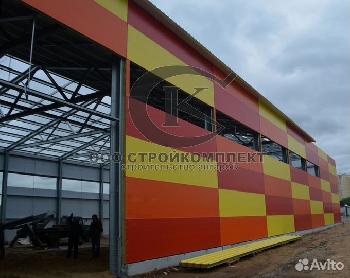 Ангар Магазины Сто с проектом xc614