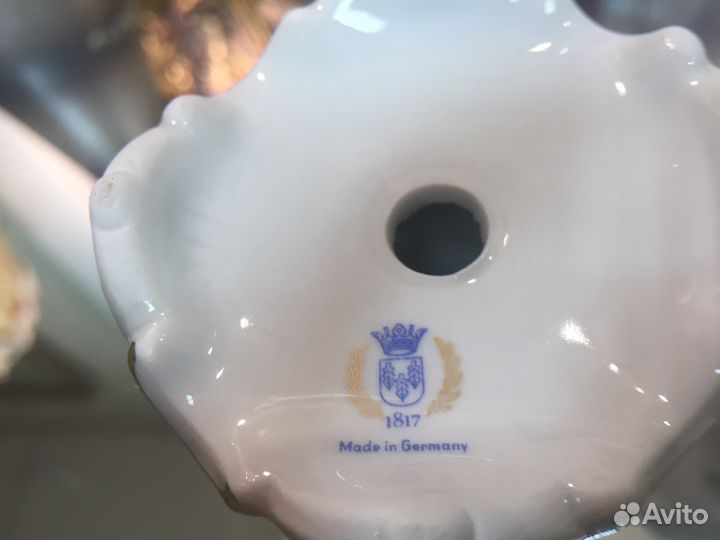 Фарфоровые подсвечники 2 шт. Германия антиквариат