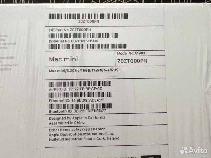 Apple mac mini 2018