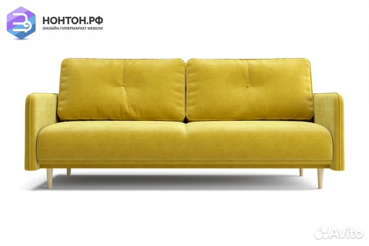 Диван книжка Эстет горчичный