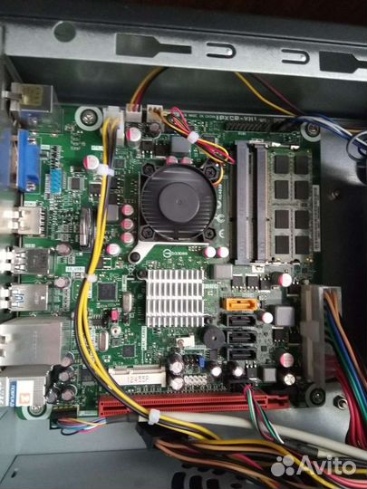 NAS Mini ITX (4 SATA) с CPU (2 ядра) + озу