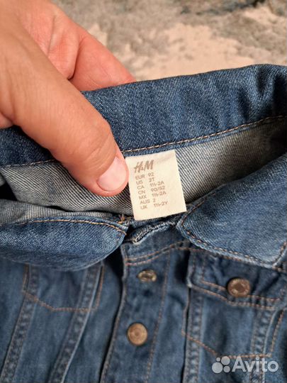 Джинсовая куртка для девочки 92 hm