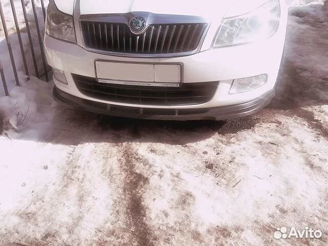 Сплиттер Skoda Octavia A5 FL Шкода Октавия А5 фл