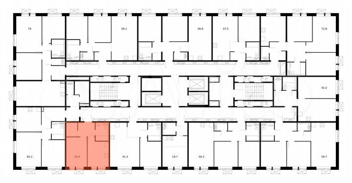1-к. квартира, 33,6 м², 9/17 эт.