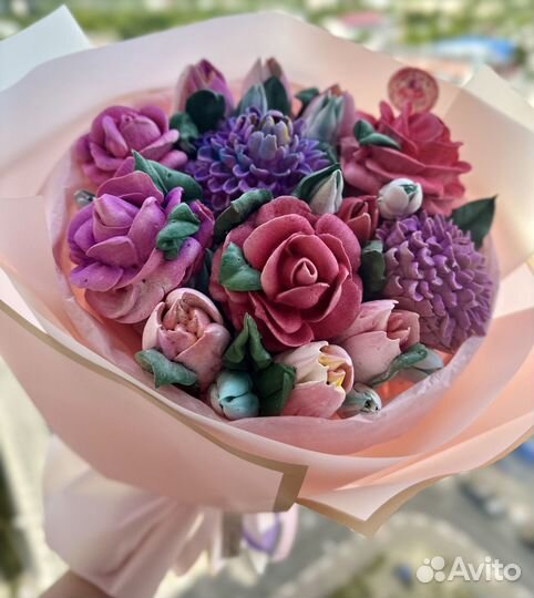 Сладкие букеты из зефира