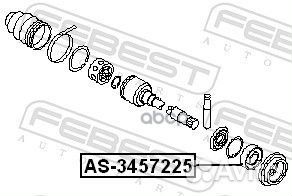 Подшипник приводного вала 34.5X72X25 AS3457225
