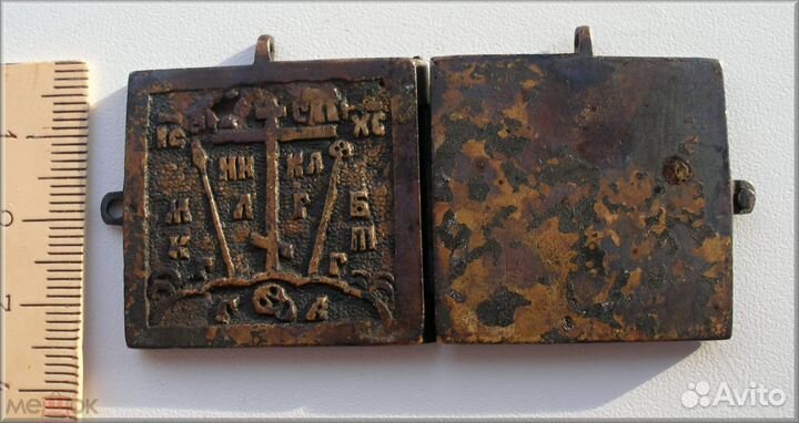 Икона складень святая троица знамение оранта